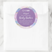 Pastel Agate Gold Glitter & LOGO body Butter Label (Tas)
