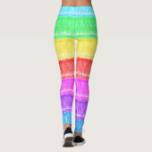 Pastel-alk regenboogstripes leggings (Achterkant)