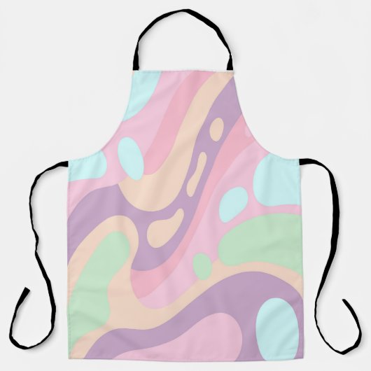 Pastel All Over Print Schort Houd het knap (Voorkant)