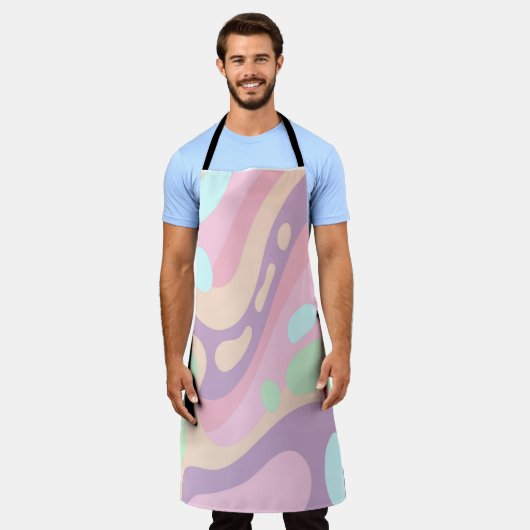 Pastel All Over Print Schort Houd het knap (Gedragen)