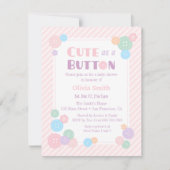 Pastel als Button babyschoeisel Kaart (Voorkant)