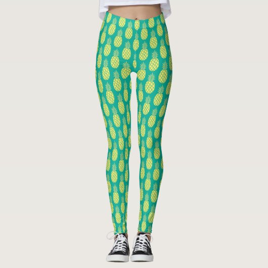 Pastel anananas 2 leggings (Voorkant)