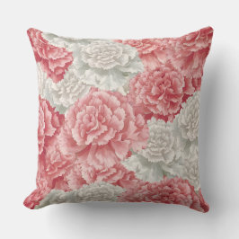 Pastel anjer bloemen Sierkussen