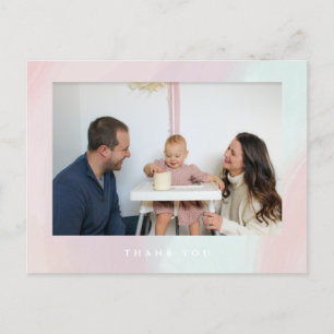 Pastel Anniversaire Merci Photo Carte postale