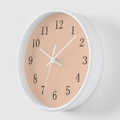 Pastel Apricot Kitchen Wall Clock (Hoek)