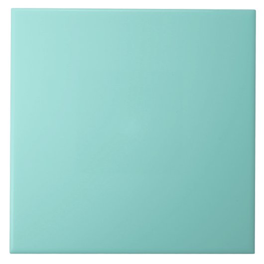 Pastel Aqua Green keramische Tegel. Tegeltje (Voorkant)