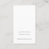 Pastel Aqua Kraft Mountain Wave Earning Display Visitekaartje (Achterkant)