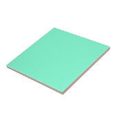 Pastel Aqua Solid Color | Klassiek | Elegant Tegeltje (Zijkant)