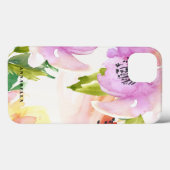 Pastel Aquarel Bloemen Custom iPad Air Case (Achterkant (horizontaal))