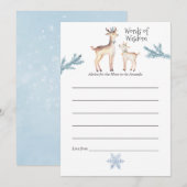 Pastel Aquarelle Baby shower de Noël Maman Conseil (Devant / Derrière)