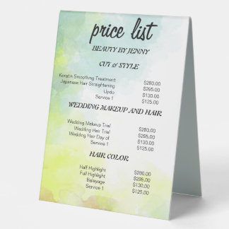 Pastel Aquarelle Beauté Tarifs Signe