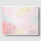 Pastel Aquarelle Floral Mariage Livre d'or (Verso)