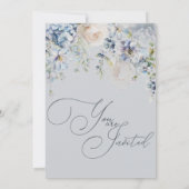 Pastel Aquarelle Florale Printemps Invitation de m (Dos)