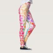 Pastel Aquarelle Motif Leggings (Droite)