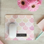 Pastel Aquarelle Sirène Motif avec nom<br><div class="desc">Pastel Aquarelle Sirène Motif avec nom</div>