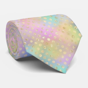 Pastel Arc-en-ciel avec Cravate Gold Flourt