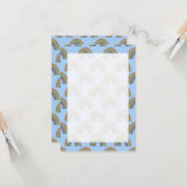 Pastel Arc-en-ciel Avec Faux Rustique Papier Carte (Devant/Arrière en situation)