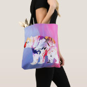 Pastel Arctic Explorer in aquarel Draagtas (Dichtbij)