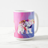 Pastel Arctic Explorer in aquarel Koffiemok (Voorkant rechts)