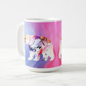 Pastel Arctic Explorer in aquarel Koffiemok (Voorkant links)