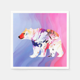 Pastel Arctic Explorer in aquarel Servet