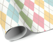 Pastel Argyle Cadeaupapier (Rol Hoek)