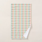 Pastel Argyle Pattern Bad Handdoek (Handdoek)