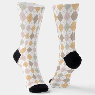Pastel Argyle Pattern Sokken