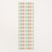 Pastel Argyle Pattern Yogamat (Voorkant)