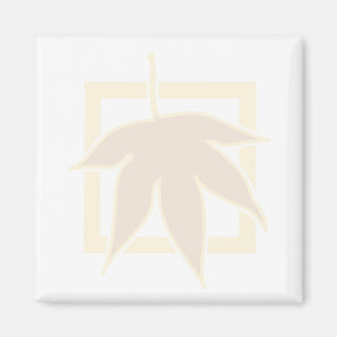 Pastel Autumn Maple Leaf Magneet