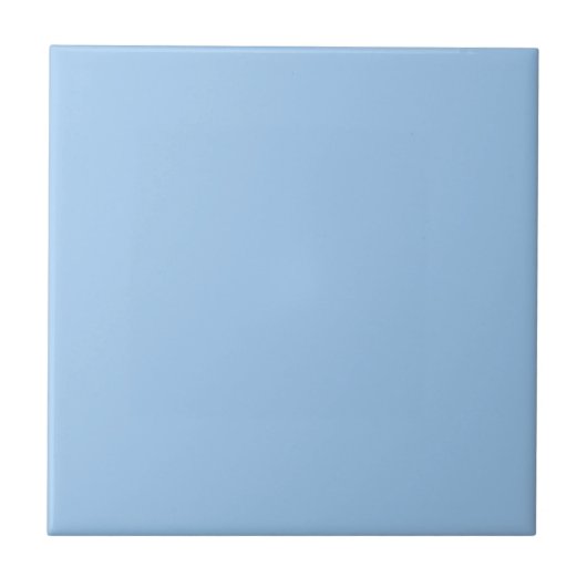 Pastel Baby Blauw Effen Kleur Tegeltje (Voorkant)