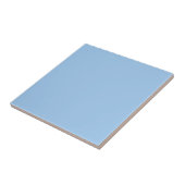 Pastel Baby Blauw Effen Kleur Tegeltje (Zijkant)