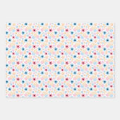 Pastel Baby Blue Baby Pink Hot Air-ballonnen Inpakpapier Vel (Voorkant 3)