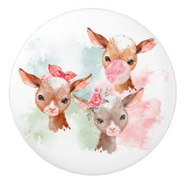 Pastel Baby Goats Keramische Knop