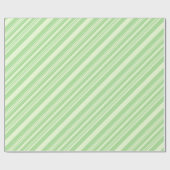 Pastel Baby Green Stripes Cadeaupapier (Vlak)