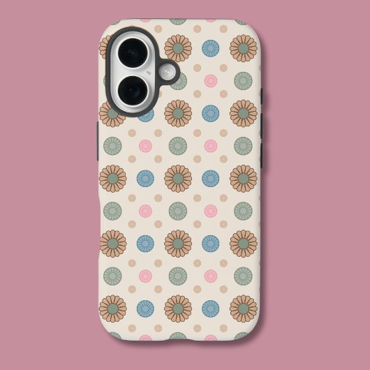 Pastel Babylonische geïnspireerde bloemmotief Case-Mate iPhone Case