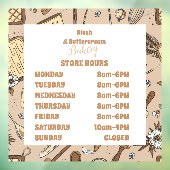 Pastel Bakery Branding Raamsticker (Vel 3)