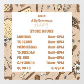 Pastel Bakery Branding Raamsticker (Vel)