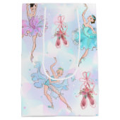 Pastel Ballet Dancers Medium Cadeauzakje (Achterkant)