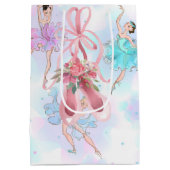 Pastel Ballet dansers Medium Cadeauzakje (Achterkant)