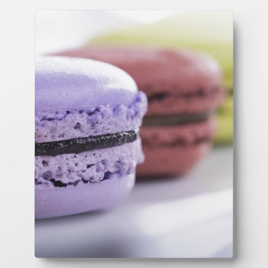 Pastel banketbakker Franse Macaron Fotoplaat (Voorkant)