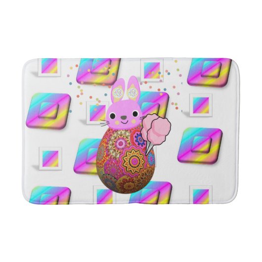 Pastel Bathroom Bath Mat. Badmat (Voorkant)