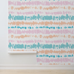 Pastel Batik Patroon Behang