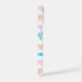 Pastel Batik Patroon iPhone 15 Hoesje (Rechterkant)