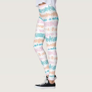 Pastel Batik Patroon Leggings
