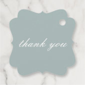 Pastel Beach Bedankjes Labels (Achterkant)