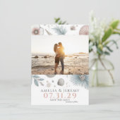 Pastel Beach Save the Date (Staand voorkant)