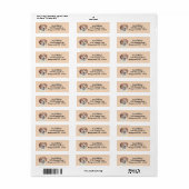 Pastel Beagle Face Return Address Label (Full Sheet)