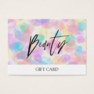 *~* Pastel BEAUTY GIFT KAART