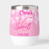 Pastel bébé rose doux 16 anniversaire ajouter nom  (Arrière)